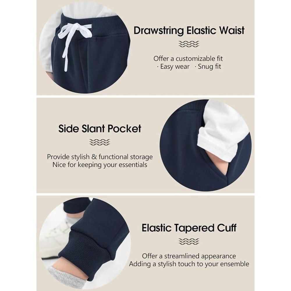 MSRP $36 Resinta 3 Pack Toddlers Boys 3T Fleece Sweatpants Pull-On Active - Picture 6 of 11